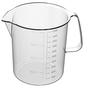 Кувшин мерный пластик., 1.0л