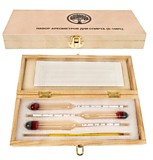 Набор спиртометров в футляре